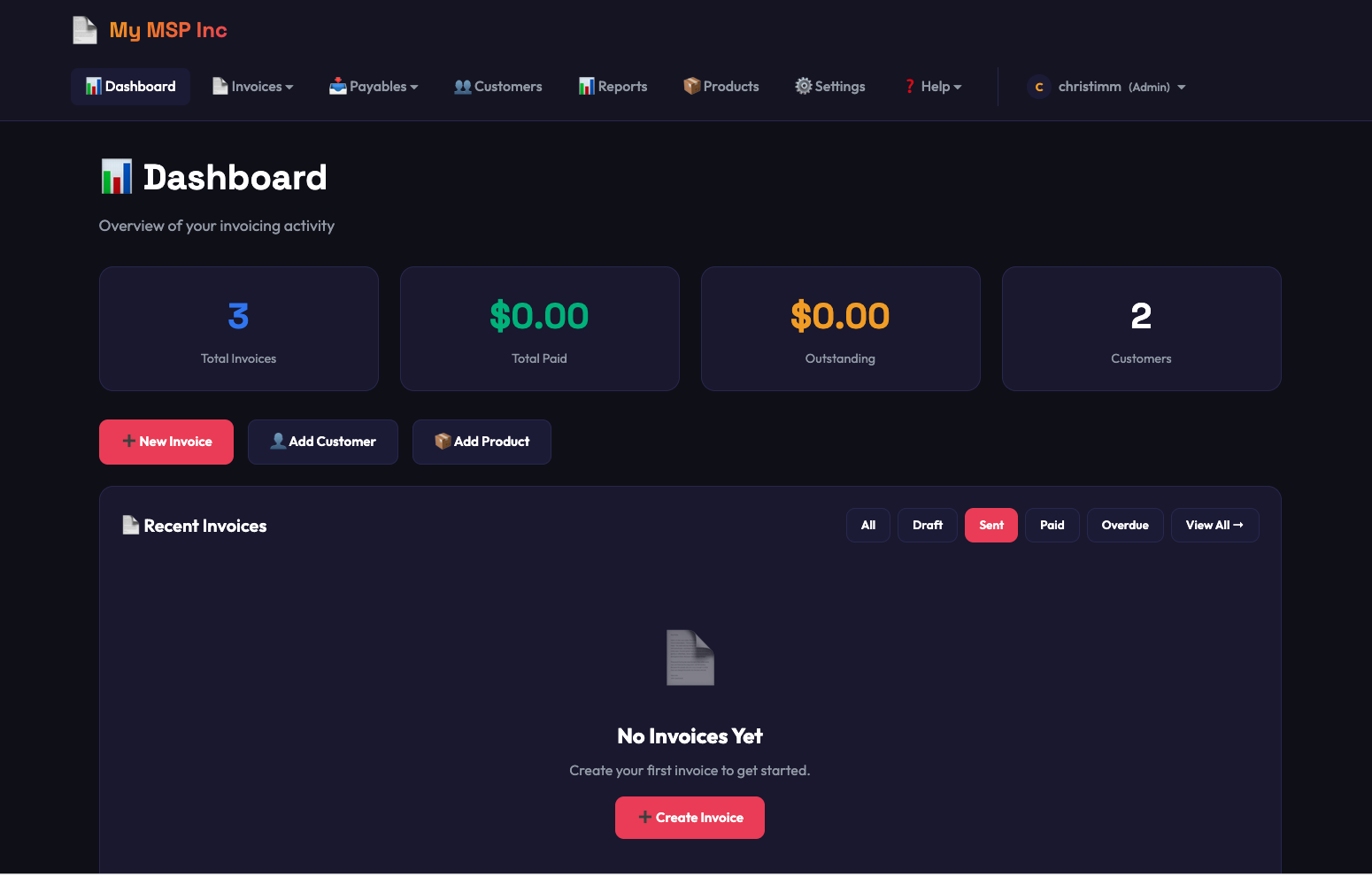 Invoice Maanager screenshot